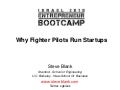 Why fighter pilots run startups