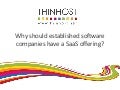 Why go SaaS? for Software Companies