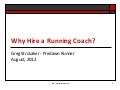 Why Hire a Running Coach?