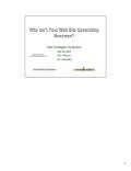Why Isn’T Your Web Site Generating Business