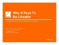 Why It Pays To Be Likeable #AMAVES