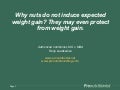 Why nuts do not cause weight gain