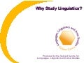 Why Study Linguistics