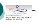 Why Uptu Have Low Turn Out In The Admissions