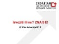 (WI2012) Ivo Lukac - Izvoziti ili ne zna se