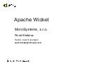 MoroSystems na ostravském CZJUGu o Apache Wicket