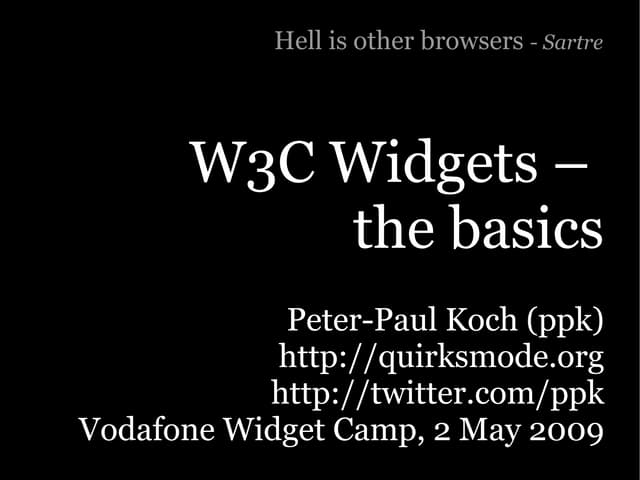 Vodafone Widget Camp