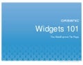 Widgets 101 - The Web Beyond The Page