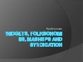 Widgets, Folksonomies, Mashups and Syndication