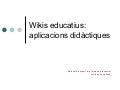 Wikis Aplicacions