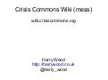 Wiki Wednesday -  CrisisCommons Wiki