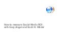How to measure Social Media ROI