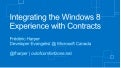 Windows 8 Camp Montreal - 2012-04-10 - Integrating the Windows 8 experience with contracts