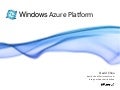 Windows Azure Platform