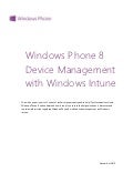 Windows phone 8 device management with windows intune