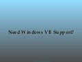 Windows VB Development 