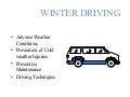 Winter Driving Safety