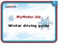 MyMotor.biz winter driving tips