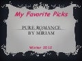 Miriam&rsquo;s Winter &rsquo;12 favorites