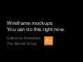 2012-09-24 Workshop: Wireframe mockups
