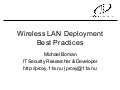 Wireless LAN Deployment Best Practices