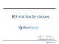 101 viral marketing tips for Startups by WiseStamp