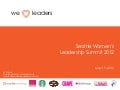 2012 Women&rsquo;s Leadership Summit