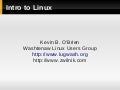 Introduction to linux