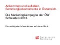ÖW Marketingkampagne 2013 Schweden