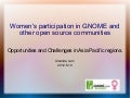 Women&rsquo;s participation in GNOME and other open source communities