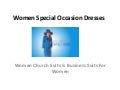 Women special occasion dresses  business suits for women  women church suits