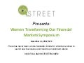 Women transforming our financial markets symposium December 11, 2012