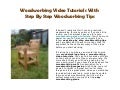woodworking video tutorials