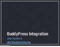 WordCamp Denver BuddyPress Integration