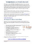 Wordpress Auction Plugin 