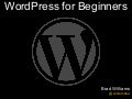 WordPress for Beginners