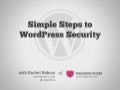 Word Press Security Talk