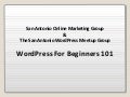 WordPress 101