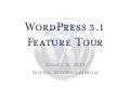 Word press 3.1 feature tour