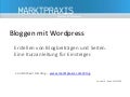 Bloggen mit Wordpress