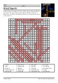 Word Search: Water For Life: related words (Key)