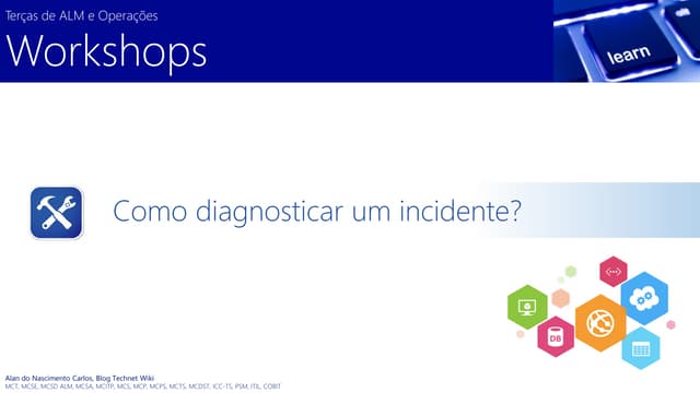 ALM e Operações - Workshop - Como Diagnosticar um Incidente