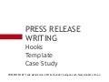 Press Release Workshop - How to Write Press Releases that Pack Punch