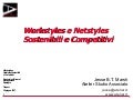 Workstyles e Netstyles Sostenibili e Competitivi