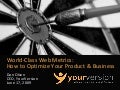 World-Class Web Metrics by Dan Olsen