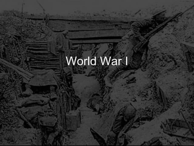 World War I