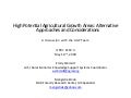 High Potential Agricultural Growth Areas