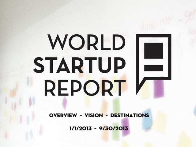 World Startup Report Overview