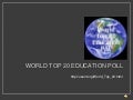 World Top 20 Education Poll 2013