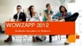 WOWZAPP 2012 - Get Involved!